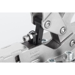 Horizontal toggle clamp with open arm and horizontal base plate STC-HH -40