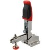 Vertical toggle clamp with open arm and horizontal base plate STC-VH -35