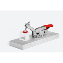 Vertical toggle clamp with open arm and horizontal base plate STC-VH -35