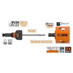 Augusaag teras-alumiinium HSS H-45 D-38 RH