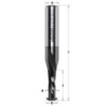 Üles-alla v.spiraal frees Z2+2 HM D-9.8x25x83 S-12  RH DLCS