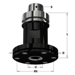 CNC saeketta kinnitus,HSK-63F H-94 F-30x6.5mm D2-98