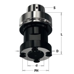 CNC saeketta kinnitus, HSK-63F F-30x2.2mm D2-59mm