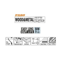 Tikksaelehed, 5 tk BIM 132x1.7-2.6x10-15TPI FINE WOOD-METAL