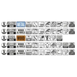 25-Pcs RECIPROCATING SAW BLADES SET