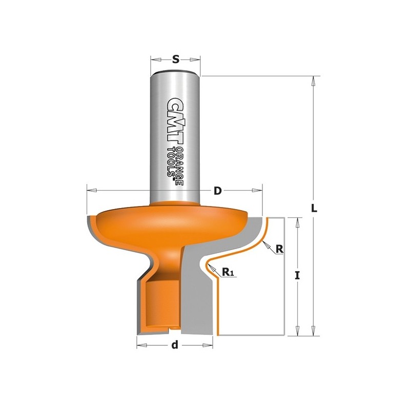 Käpideme soone otsfrees Z2 S-12 D-47.6x30 R2.38-R7.14 DX
