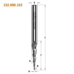 Spiraalfrees, kooniline HM D-3.2x25.4x76 S-6.35 RH