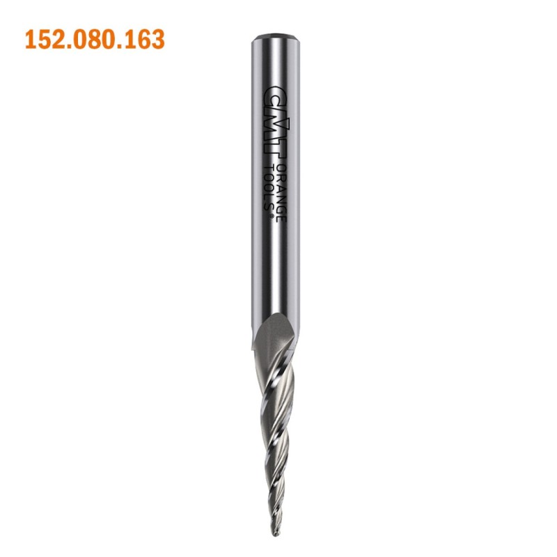 Spiraalfrees, kooniline HM D-0.8x25.4x76 S-6.35 RH