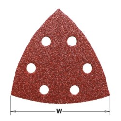 93mm Aluminium-Oxide Delta Sandpaper for Wood, perforated