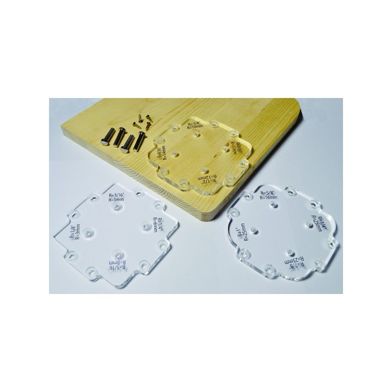 12 CORNER RADIUS ROUTER šabloon FROM 3,2 TO 25,4MM