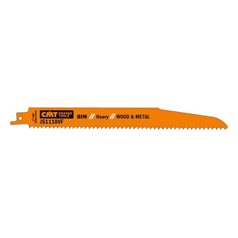 5 SABRE SAW BLADES FOR WOOD-METALS BIM 225x3,2-5x5-8TPI