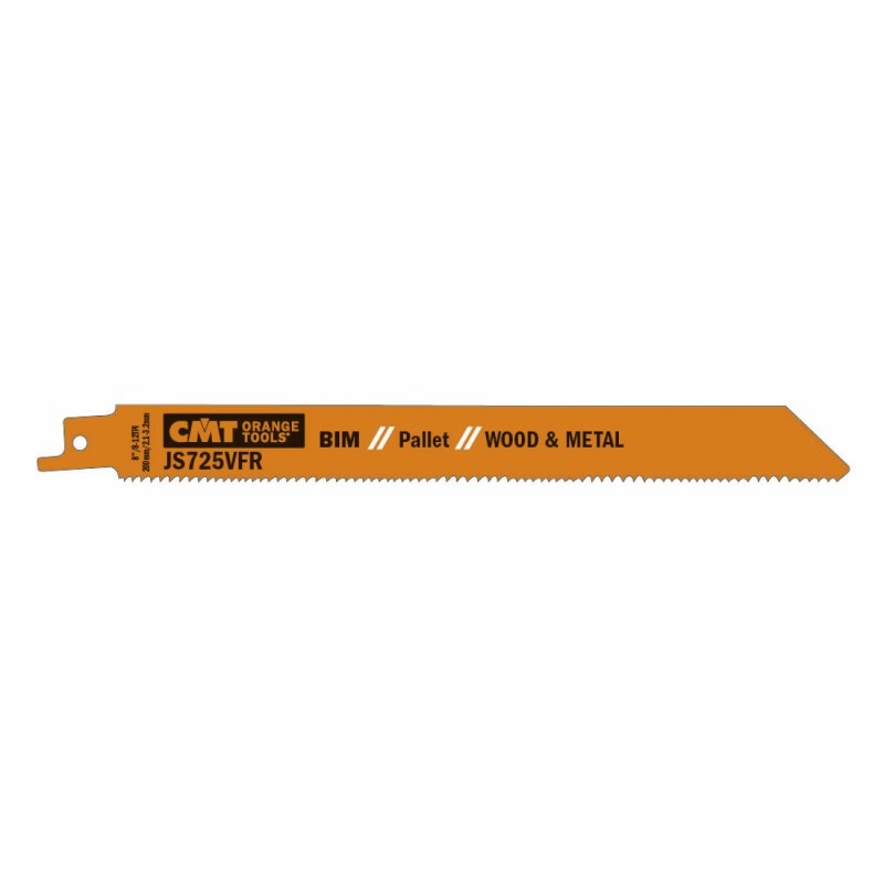 20 SABRE SAW BLADES FOR WOOD-METALS BIM 200x2,1-3,2x8-12TPI