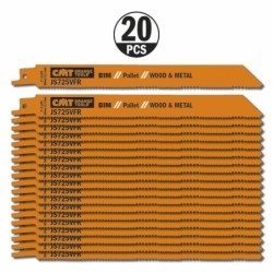 20 SABRE SAW BLADES FOR WOOD-METALS BIM 200x2,1-3,2x8-12TPI