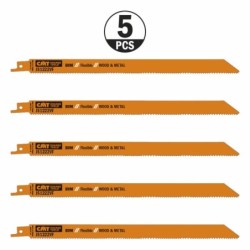 5 SABRE SAW BLADES FOR WOOD-METALS BIM 300x1,8-2,6x10-14TPI
