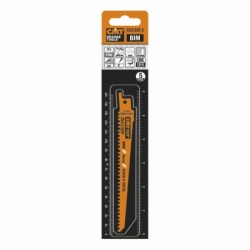 5 SABRE SAW BLADES FOR WOOD-METALS BIM 150x4,3x6TPI