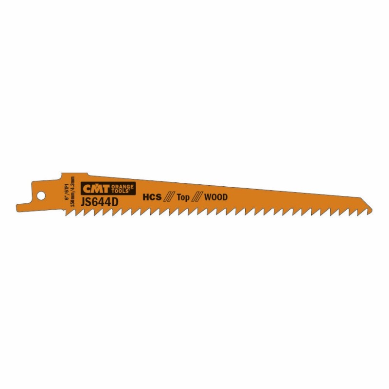 5 SABRE SAW BLADES FOR WOOD HCS 150x4,3x6TPI