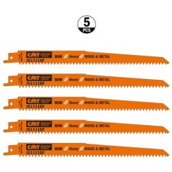 20 SABRE SAW BLADES FOR WOOD-METALS BIM 225x4.3x6TPI SS-MILLED