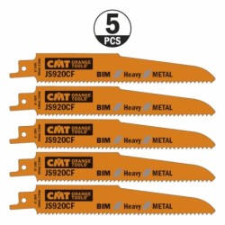 5 SABRE SAW BLADES FOR METALS BIM 150x2,9x9TPI