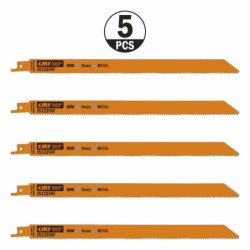 5 SABRE SAW BLADES FOR METALS BIM 300x1,8-2,6x10-14TPI