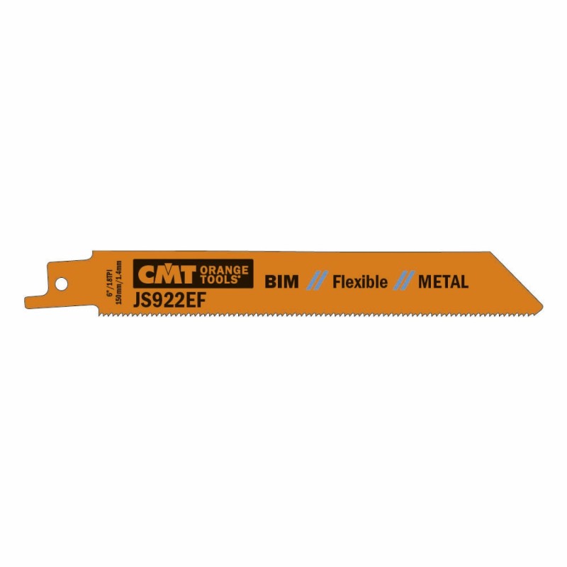 5 SABRE SAW BLADES FOR METALS BIM 150x1,4x18TPI