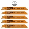 5 SABRE SAW BLADES FOR METALS BIM 150x1,4x18TPI