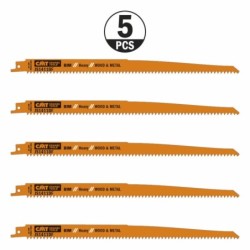 5 SABRE SAW BLADES FOR WOOD-METALS BIM 300x4,3x6TPI