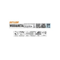5 SABRE SAW BLADES FOR WOOD-METALS BIM 150x4,3x6TPI