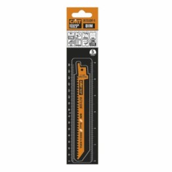 5 SABRE SAW BLADES FOR WOOD-METALS BIM 150x4,3x6TPI