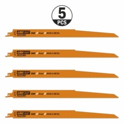 5 SABRE SAW BLADES FOR WOOD-METALS BIM 300x3,2-5x5-8TPI
