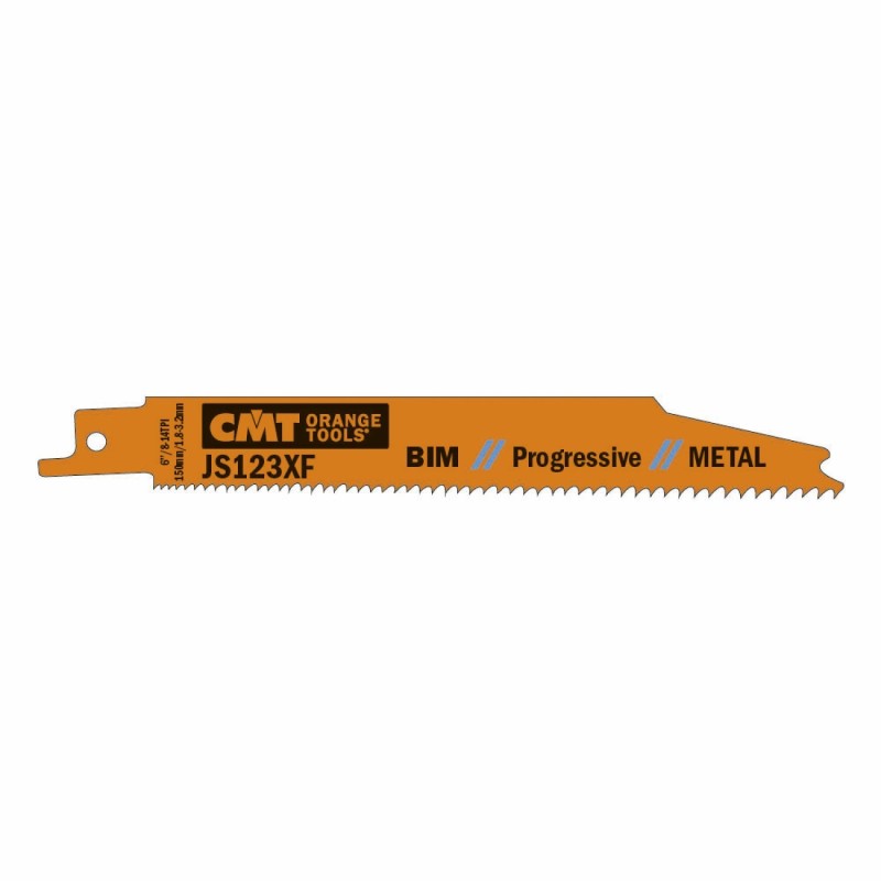 5 SABRE SAW BLADES FOR METALS BIM 150x1,8-3,2x8-14TPI