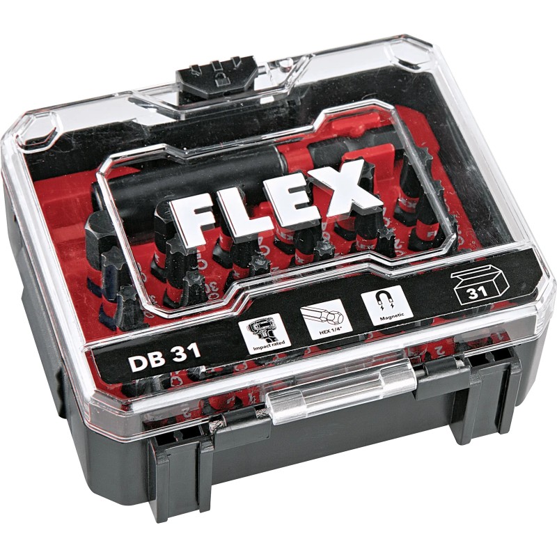 FLEX DB31 antgalių rinkinys FLEX DB31 antgalių rinkinys