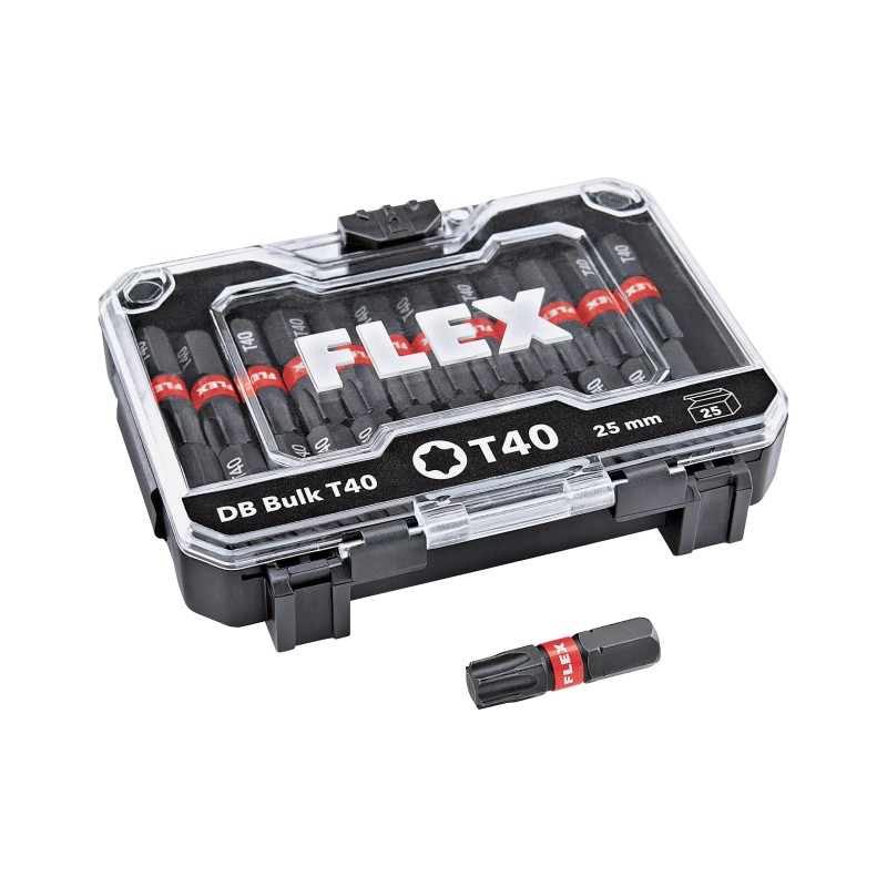 Drill bit set Flex DB Bulk T40-25mm VE25 Drill bit set Flex DB Bulk T40-25mm VE25