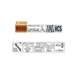 Tikksaelehed, 5 tk HCS 132x4x6TPI WOOD-STRAIGHT-COARSE