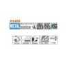 Tikksaelehed, 5 tk HSS 76x1.2x21TPI METAL-CURVE-FINE