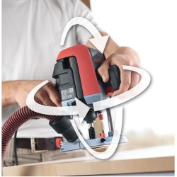 MAFELL LO 55 router in MAX3 – 55 mm depth, 1100 W, tool-free bit change