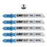 Tikksaelehed, 5 tk HSS 76x2x12TPI METAL-STRAIGHT-FINE