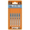 Tikksaelehed, 5 tk HSS 76x2x12TPI METAL-STRAIGHT-FINE