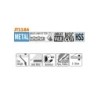 Tikksaelehed, 5 tk HSS 76x1.2x21TPI METAL-STRAIGHT-FINE