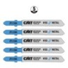 Tikksaelehed, 5 tk HSS 76x1.2x21TPI METAL-STRAIGHT-FINE