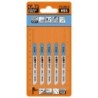 Tikksaelehed, 5 tk HSS 76x1.2x21TPI METAL-STRAIGHT-FINE