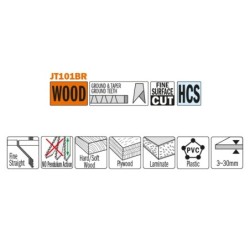 2Tikksaelehed, 5 tk HCS 100x2.5X10TPI WOOD-STRAIGHT-FINE