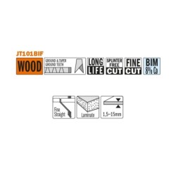 Tikksaelehed, 5 tk BIM 83x1.7x15TPI LAMINATE-STRAIGHT-FINE
