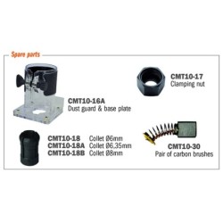 550W PROFESSIONAL TRIMMER WITH COLLETS D-6-8mm