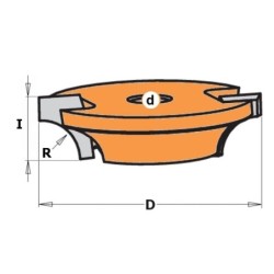 Külgserva soonefrees HM Z2 D-33x12.7 F-8