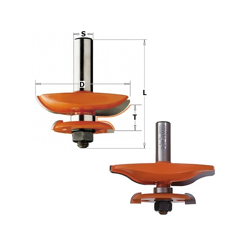 JNR RAISED PANEL W-BACK CUTTER S-12,7 D-63,5