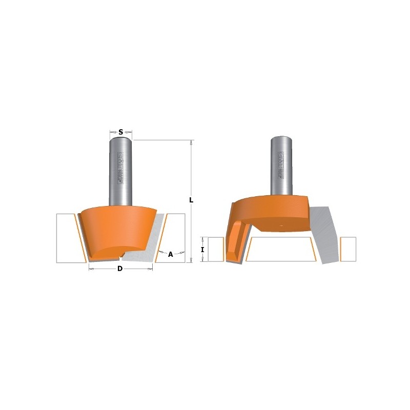2-PIECE PLUG CUTTER BIT SET FOR REPAIRING HM S-12.7 D-47.6-63X20 RH