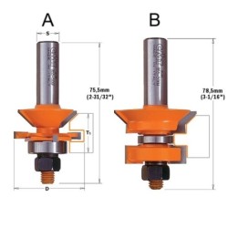 V-TONGUE AND GROOVE SET S-1-2 D-1-3-4