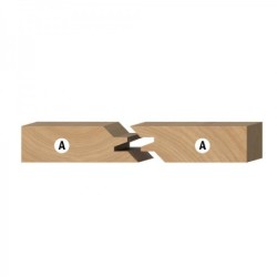 Liim-liite otsfrees HM S-12,7 D-69,9X31,7