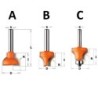 HM ROUNDOVER ROUTER BIT F S-6,35 D-22X19 R-10