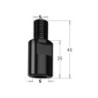 Kinnitusvõll M12x1-M10x1.5 LB-25